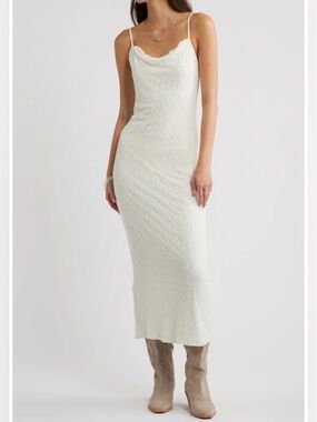 BP. Lace Cowl Neck Maxi Dress